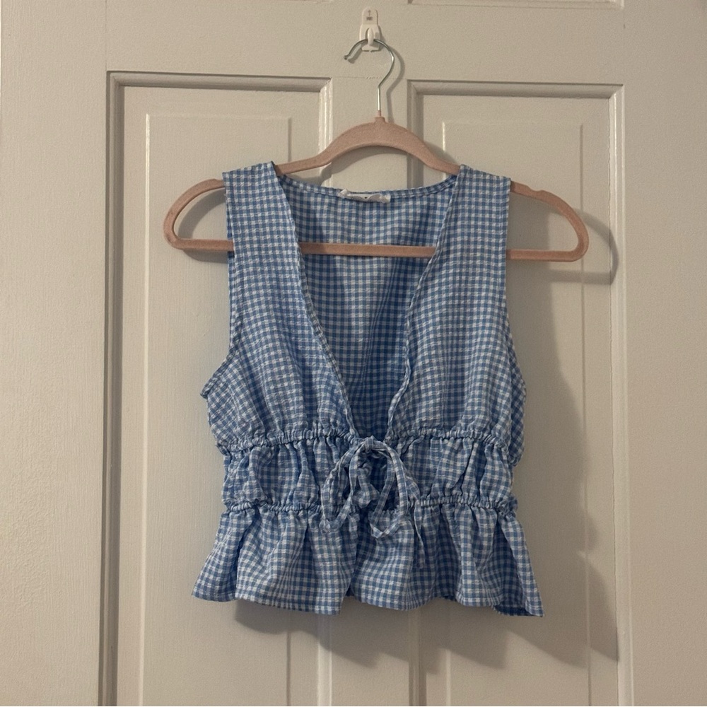 Gingham top - Picture 1 of 3